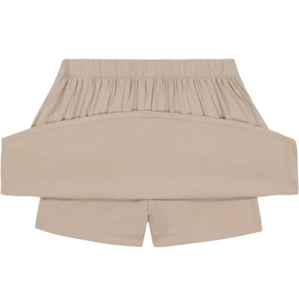 NWT Nautica Girls' Soft Touch Pull-On Skort - Color Khaki - Size 4 - Picture 5 of 12